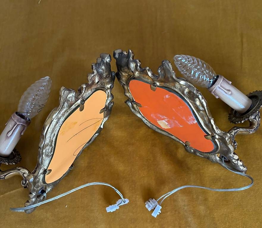 Lampade: Zwei Wandleuchter mit Spiegel – Usato da Münchenstein venduto da Radicchio 1