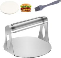 304 Edelstahl 5 Runde Burger-Smasher Bequeme Griffe Leicht