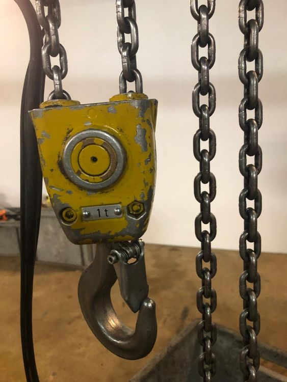 Handkettenzug 1 Tonne / 3 M – Robust, Vollverzinkte Kette, 360°-Haken, Manuell, Für Werkstatt & Baustelle