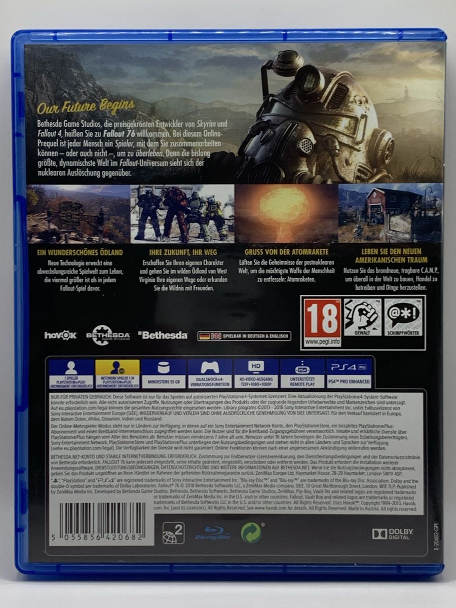 Sony Giochi: Fallout 76 - PS4 – Usato da Ostermundigen venduto da RG-Collector 1