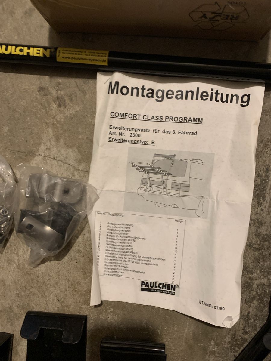 Tutti i ricambio: Paulchen porte vélo Comfort Class – Nuovo (secondo la descrizione) da Montpreveyres venduto da Maleagant 3