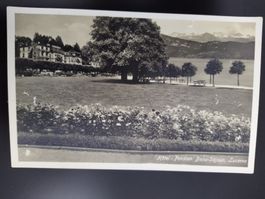 Alte Ansichtskarte Hotel Beau-Séjour Luzern, ca. 1940
