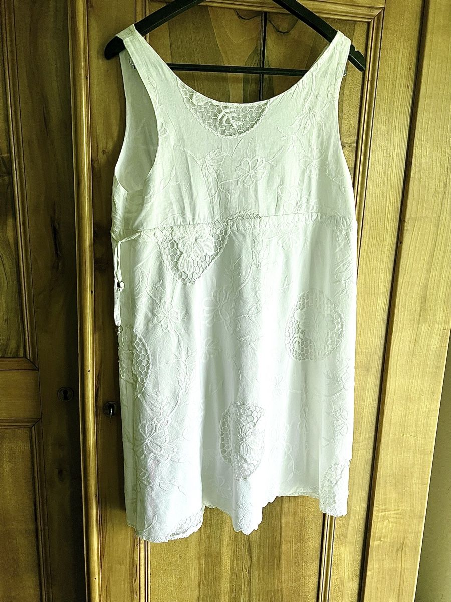 Vestiti: Robe en coton blanche doublée T M-L Neu – Nuovo (secondo la descrizione) da Porrentruy venduto da SYANKA 3