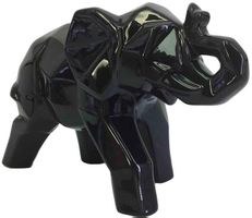 🖤🐘 Elegante Elefanten Figur in Schwarz 🌟💫
