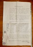 1905 Erbauskaufsvertrag ZUM LÖWEN Hausen am Albis ZH?