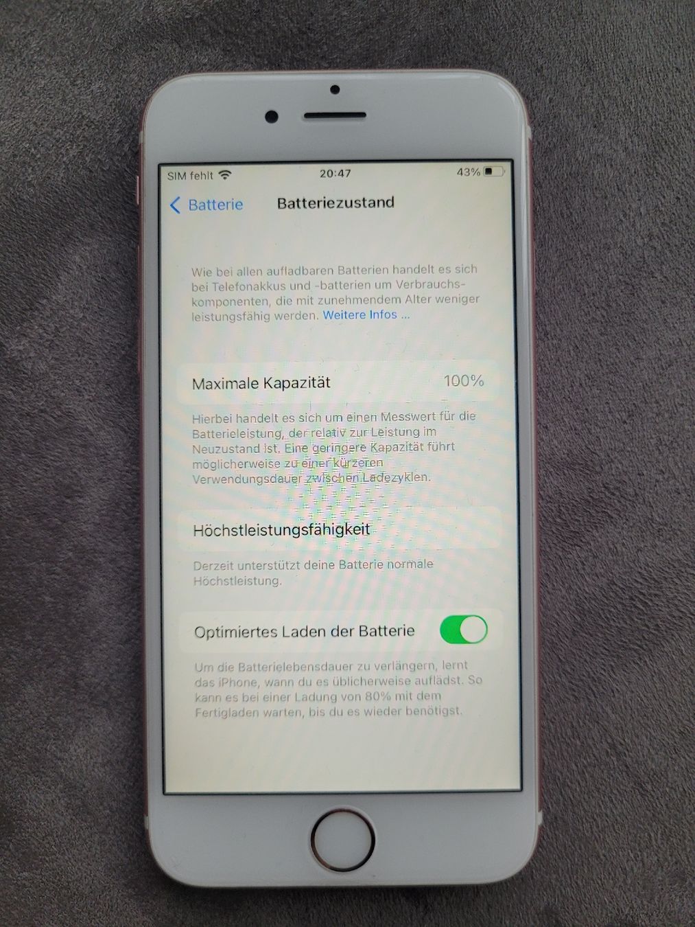 Apple Telefoni cellulari / Smartphones: iphone 6s 128GB Rose Gold  – Usato da Birsfelden venduto da joz_t7bw 6