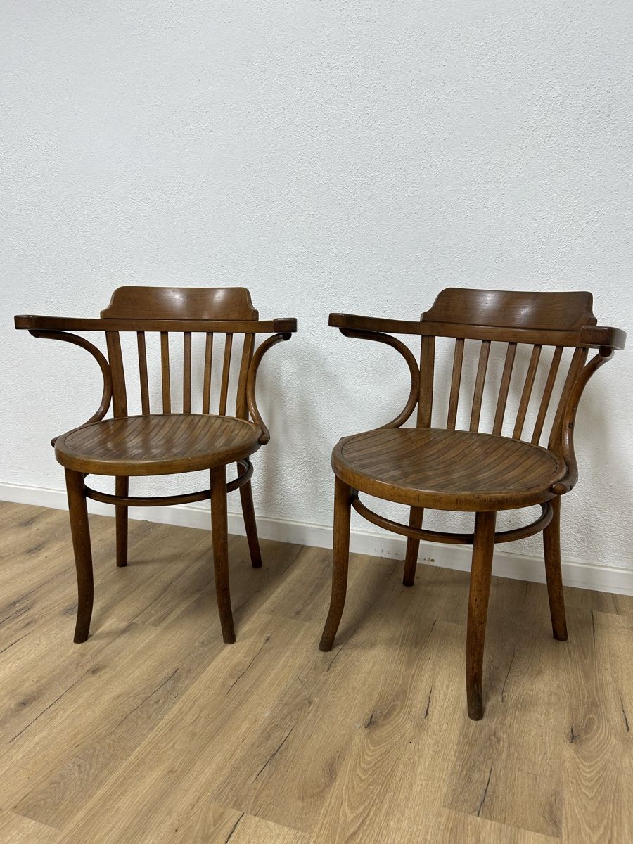 Thonet Poltrone: 2er Set Thonet Armlehnstühle – Usato da Basel venduto da MoebelSackmann 1