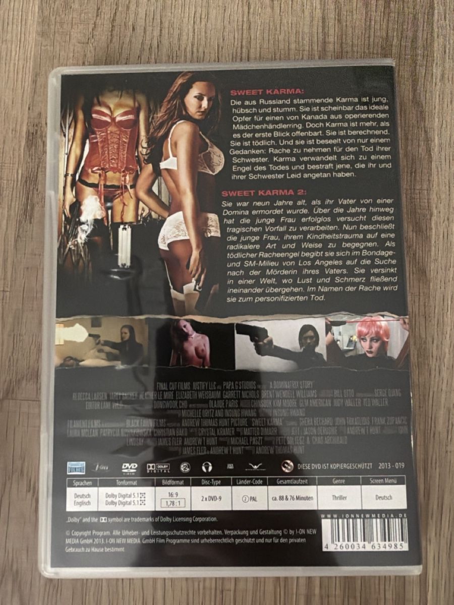 Alle DVDs: Sweet Karma 1&2 Uncut DVD – Gebraucht aus Hagendorn von masterchieff 1