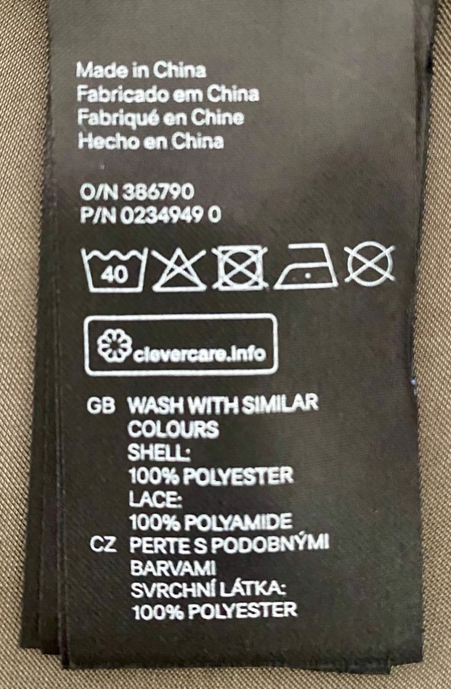 H&M Kleider: Satinkleid in Oliv mit Spitzen-Detail, Gr. 38 – Neu (gemäss Beschreibung) aus Zürich von Maria2021 4