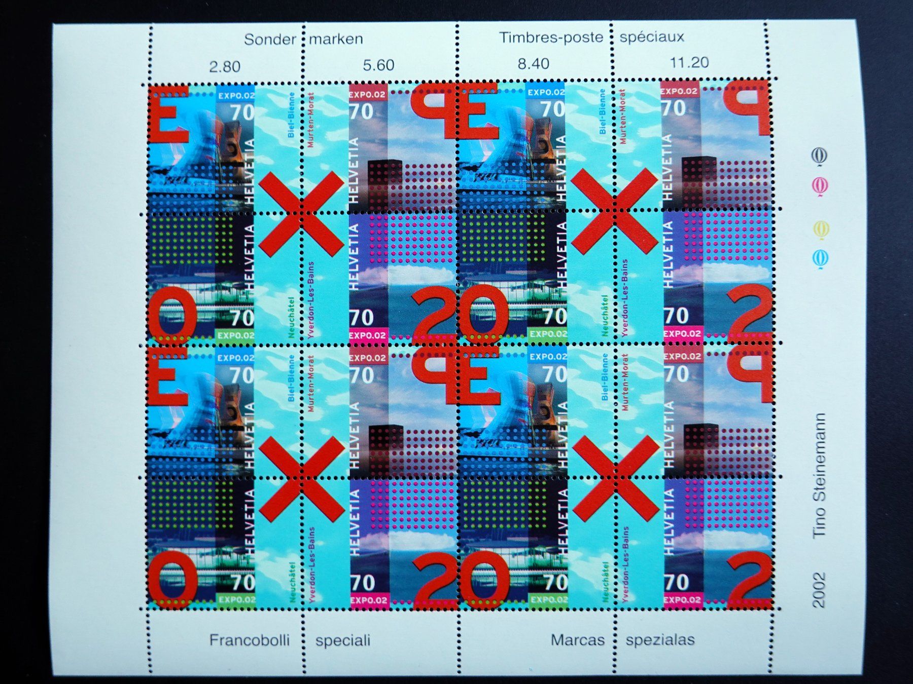 Alle Briefmarken: 2002 Kleinbogen ** EXPO 2002 – Neu (gemäss Beschreibung) aus Mettmenstetten von Sutasso