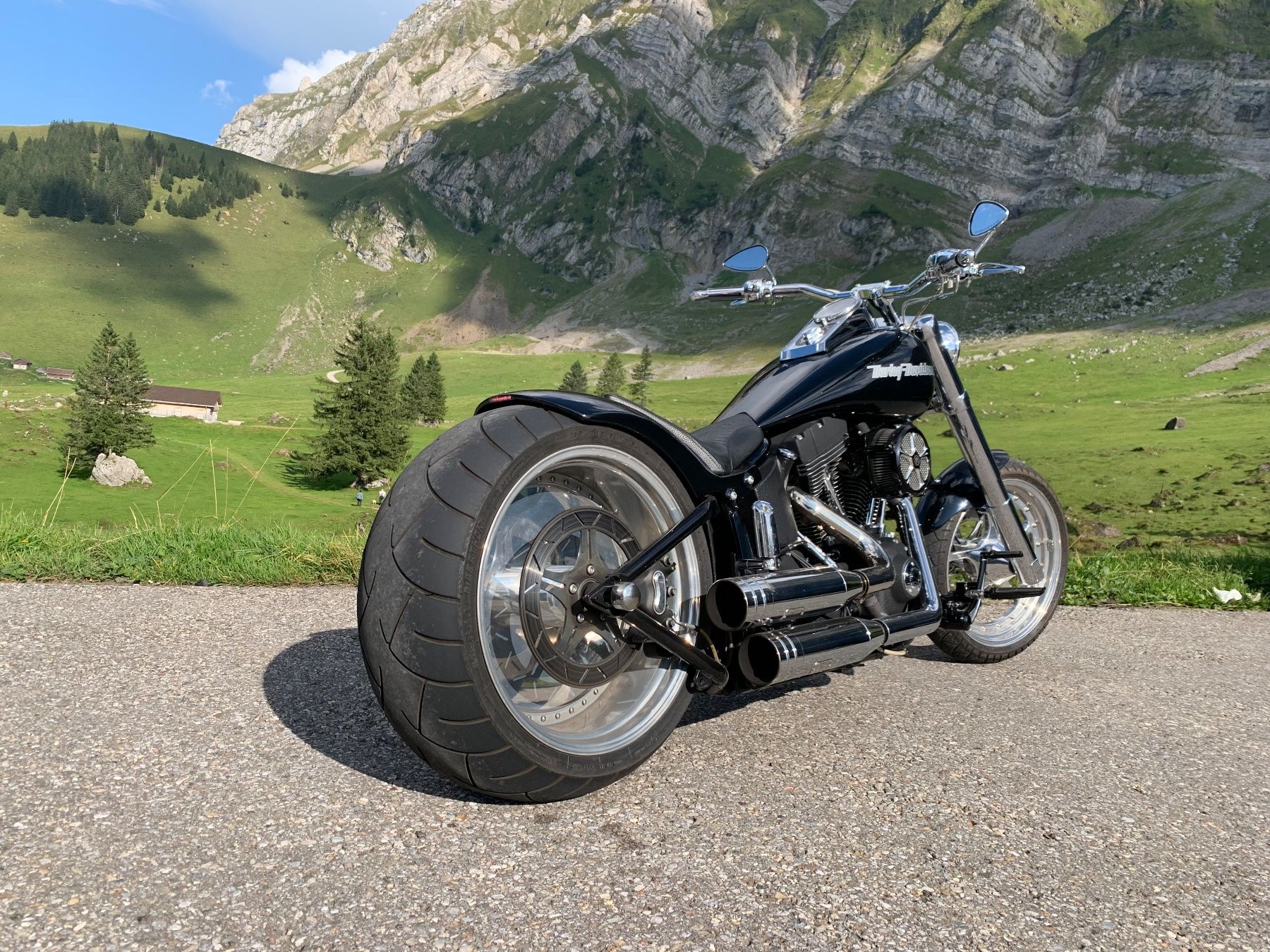 Harley-Davidson Chopper: Harley-Davidson, Bündnerbike – Usato da Felben-Wellhausen venduto da neubi 1