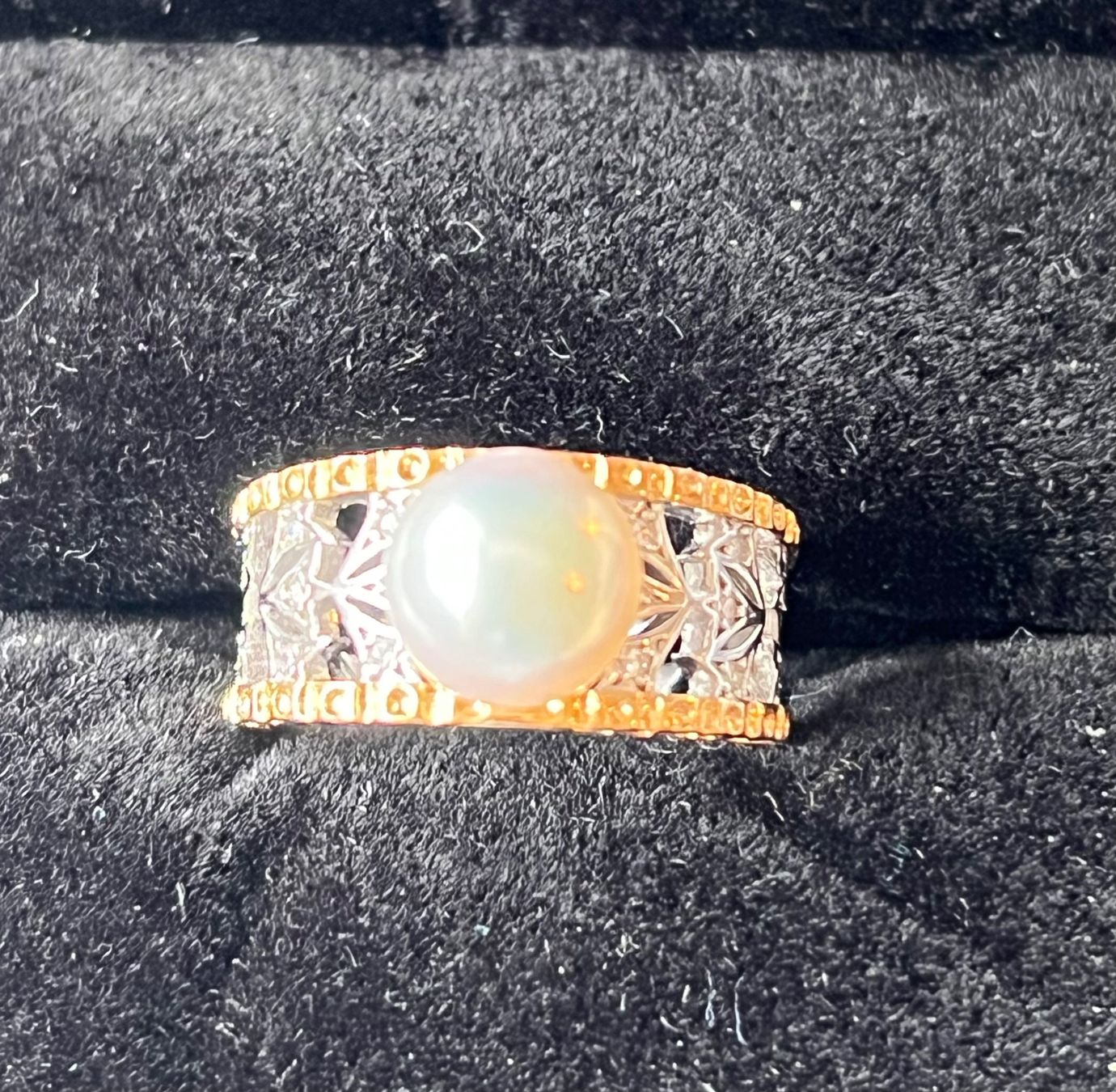 Anelli: Silberring 925 mit echter Akoyaperle 8.5 mm – Nuovo (secondo la descrizione) da Bern venduto da Steinfieber 1