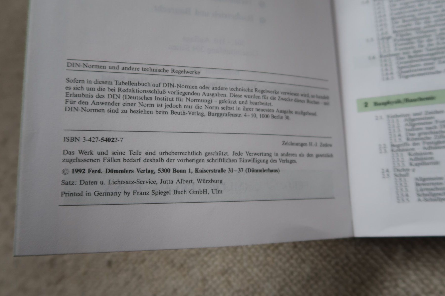 Libri: Tabellenbuch Holztechnik, Bautechnik – Usato da Oberwil BL venduto da verramscher 5