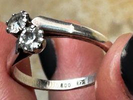 Silberring Doppel Shine (55)