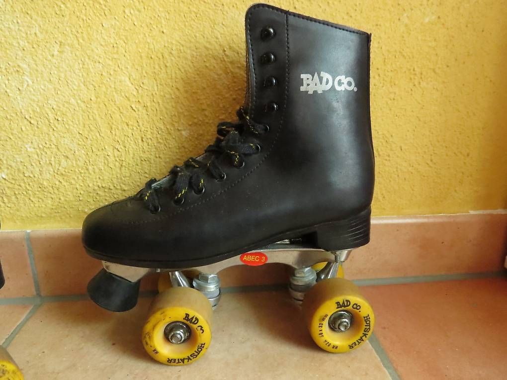 Pattini in linea & Pattini a rotelle: Retro Rollschuhe Gr. 38 , Leder – Usato da Riedt b. Erlen venduto da Shila2008 1