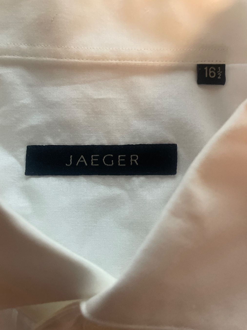 Camicie: Jaeger Hemd weiss Gr. 16.5 / Gr. 42, Smokinghemd – Usato da Wollerau venduto da Poschro68 2
