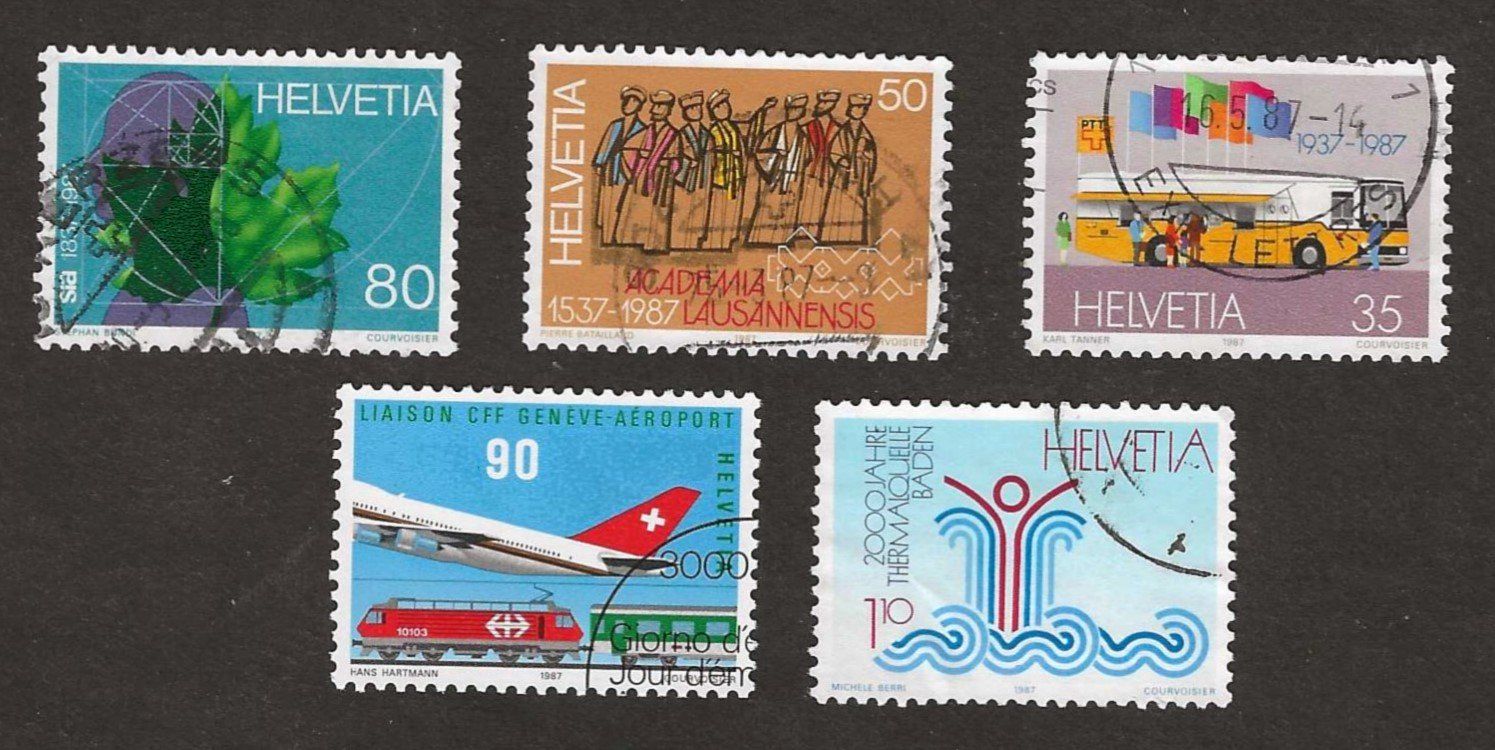 Alle Briefmarken: 1987 Z 743-747 gebraucht – Gebraucht aus Susten von lmf_98wh