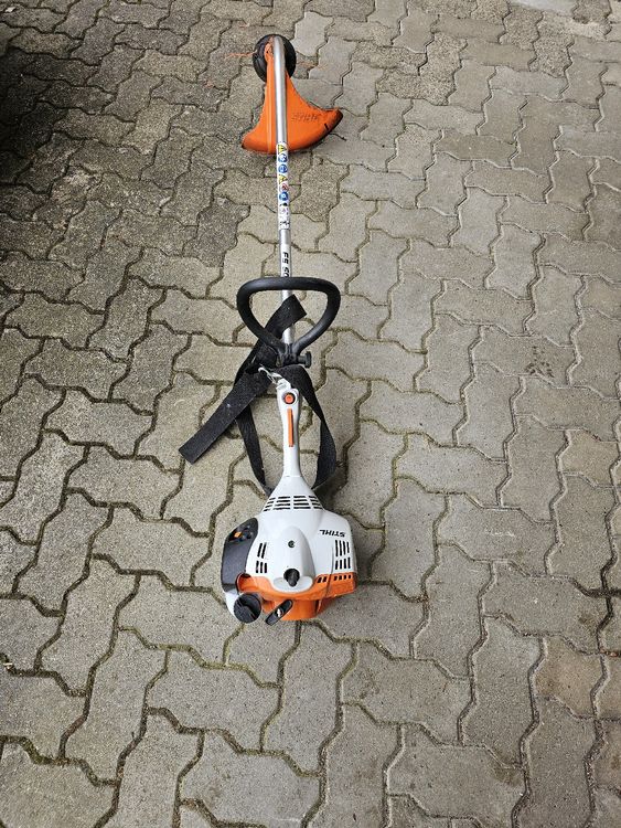Stihl FS 55 Motorsense Mit Schutzbrille - Leichter Rasentrimmer Für Garten