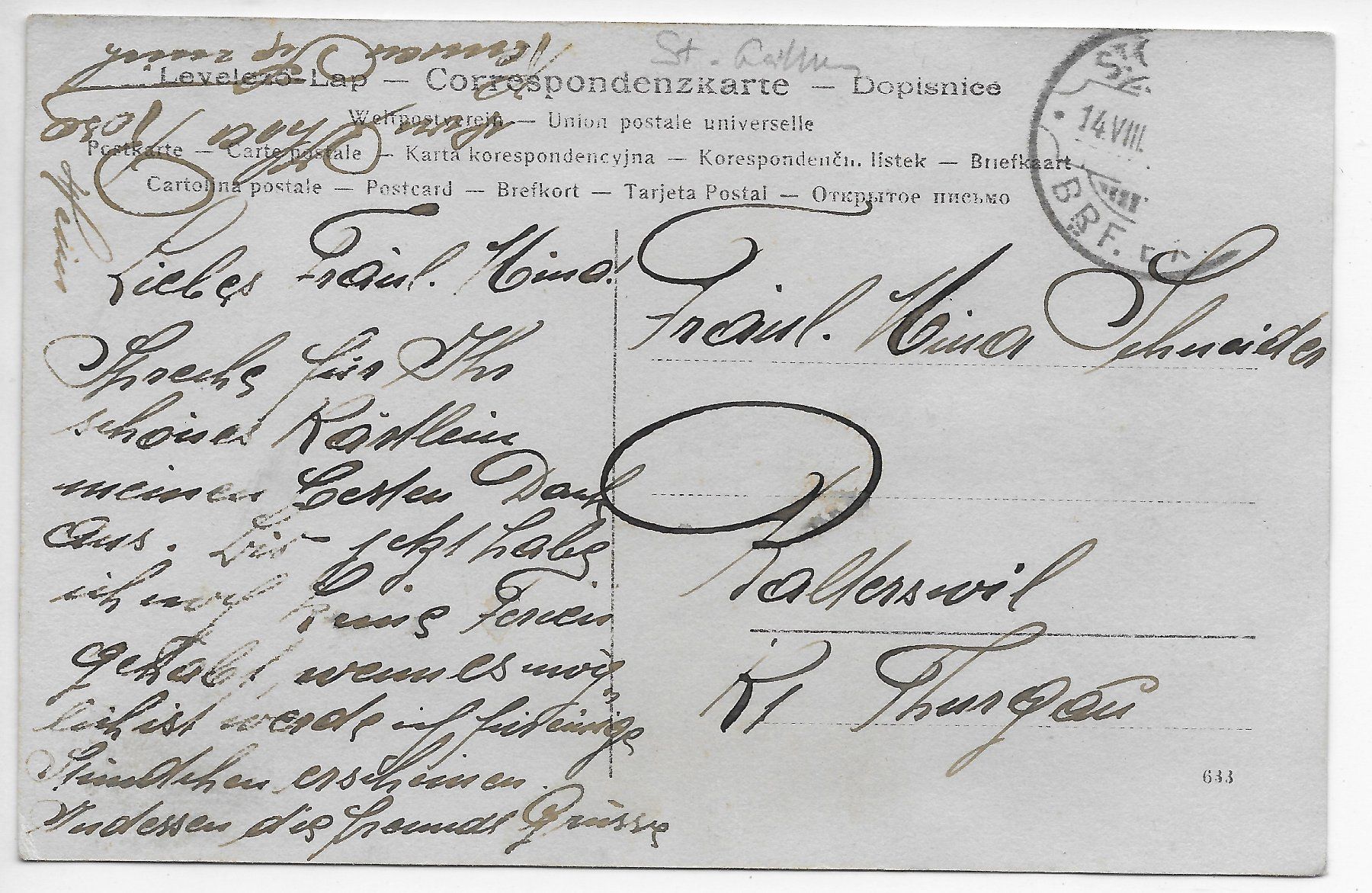 Cartoline postali: Multergasse 41, Metzgerei, Wursterei, Werner Wild – Usato da Hefenhofen venduto da Richsalz 1