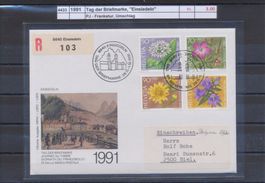 1991 Tag der Briefmarke, "Einsiedeln", Umschlag