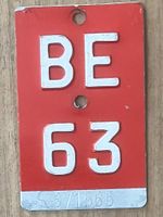 BE 63 - VELONUMMER - FAHRRADSCHILD - PLAQUE DE VELO - BE 63