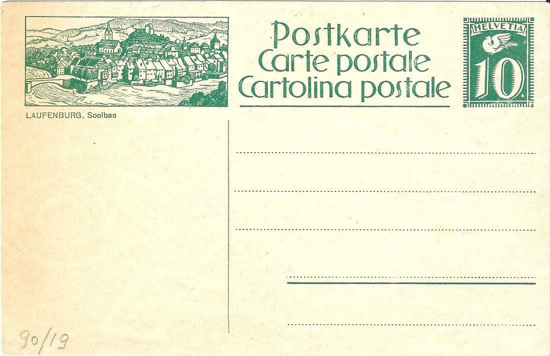 Tutti i francobolli: Carte postale [LAUFENBURG] – Nuovo (secondo la descrizione) da Belmont-Lausanne venduto da ZarRomanoff