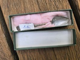 Metall: Löffel Silber vintage in Orignalverpackung