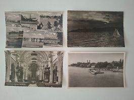 4 Ansichtskarten  Friedrichshafen am Bodensee  echt Foto