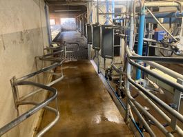Melkstand 2x3 Fischgräten und Futterstation DeLaval