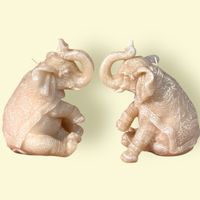 Elephant Candles - Set of 2 - Decorative Home Accents