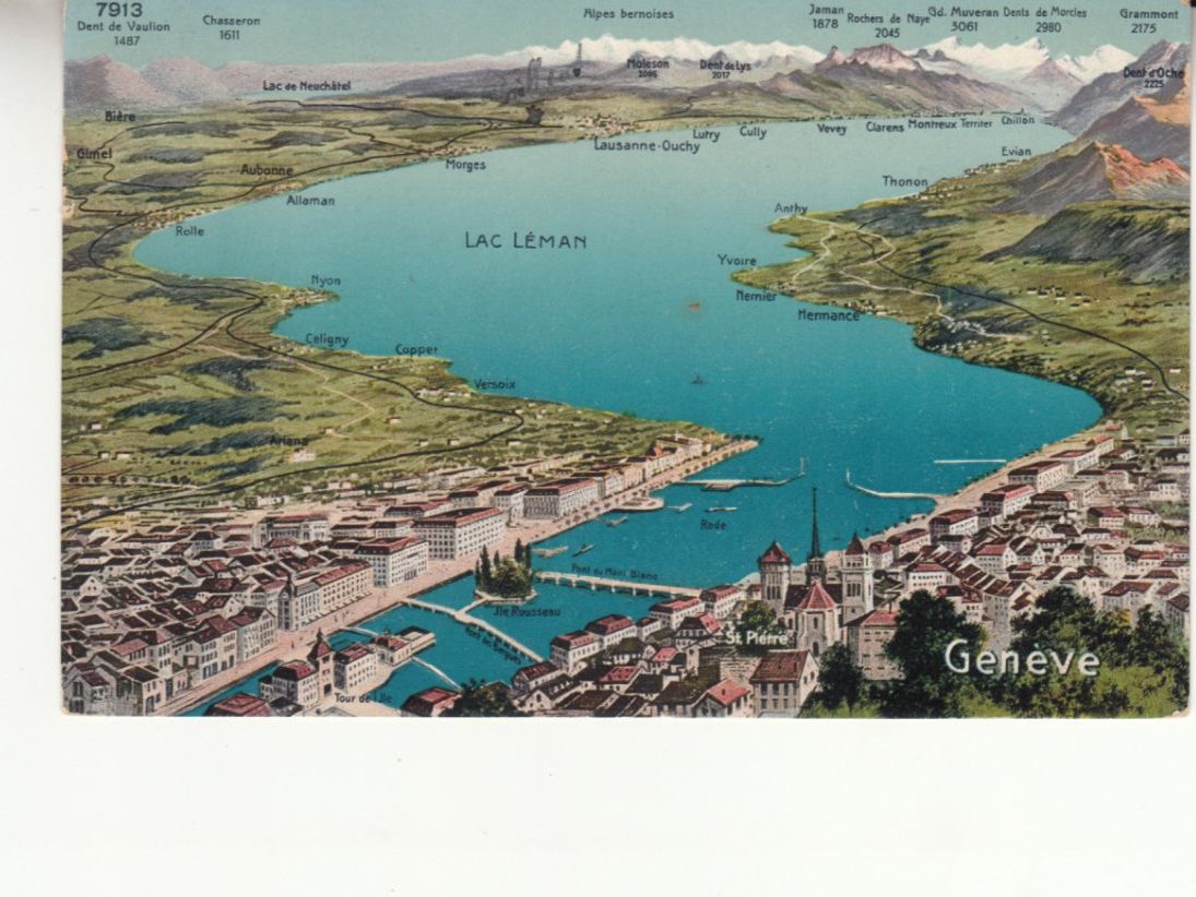 Cartoline postali: Genève 1913 – Usato da Bürglen TG venduto da StampGraf
