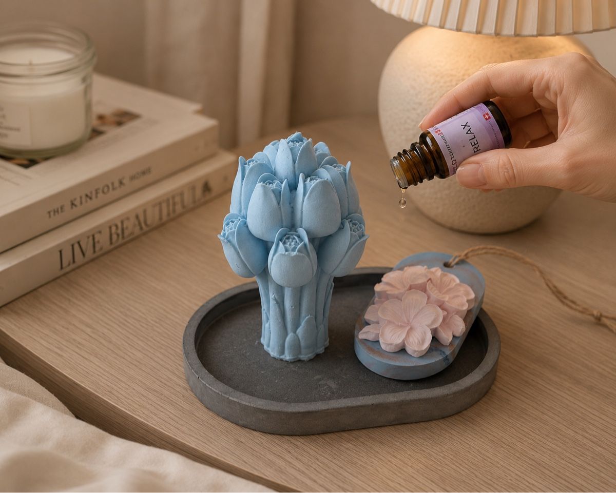 Diffusori di oli essenziali: Tulpen Duftdiffuser Set – Handmade Deko – Nuovo (secondo la descrizione) da Buchs SG venduto da ViccaArt 3