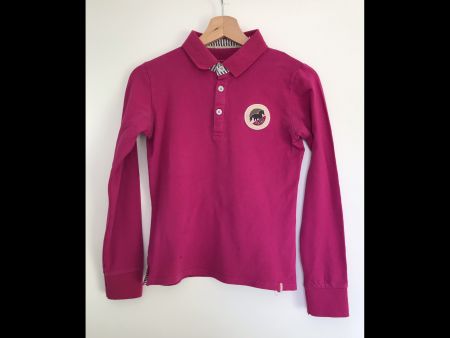 Mädchen Langarm Polo - Reitshirt Grösse 164