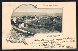 AK Brugg, Teilansicht, 1898