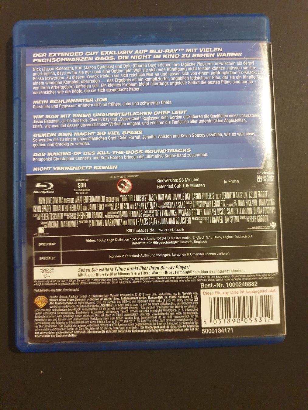 Tutti i DVDs: Kill the Boss - Blu-ray - Komödie – Usato da Steffisburg venduto da Blue_bj5g 1