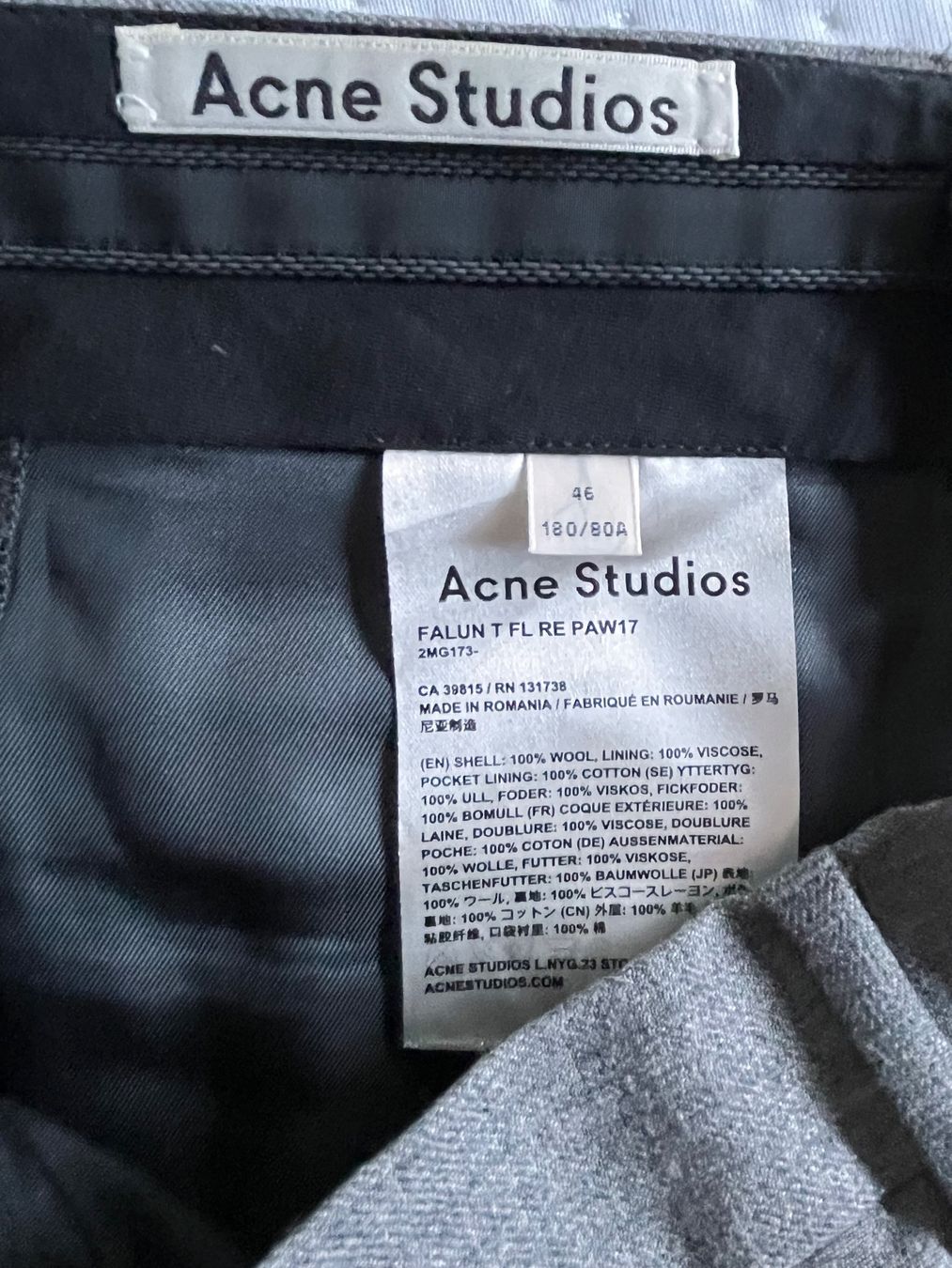 Acne Studios Pantaloni: Acne Studios Wollhose – Usato da Küsnacht ZH venduto da sal_8ctl 4