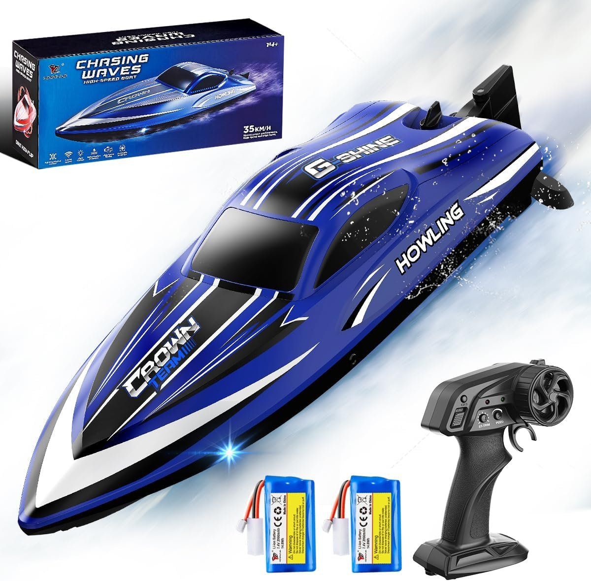 RC Modellbau: RC Boot 35km/h – Neu und originalverpackt aus Hundwil von Pakethase