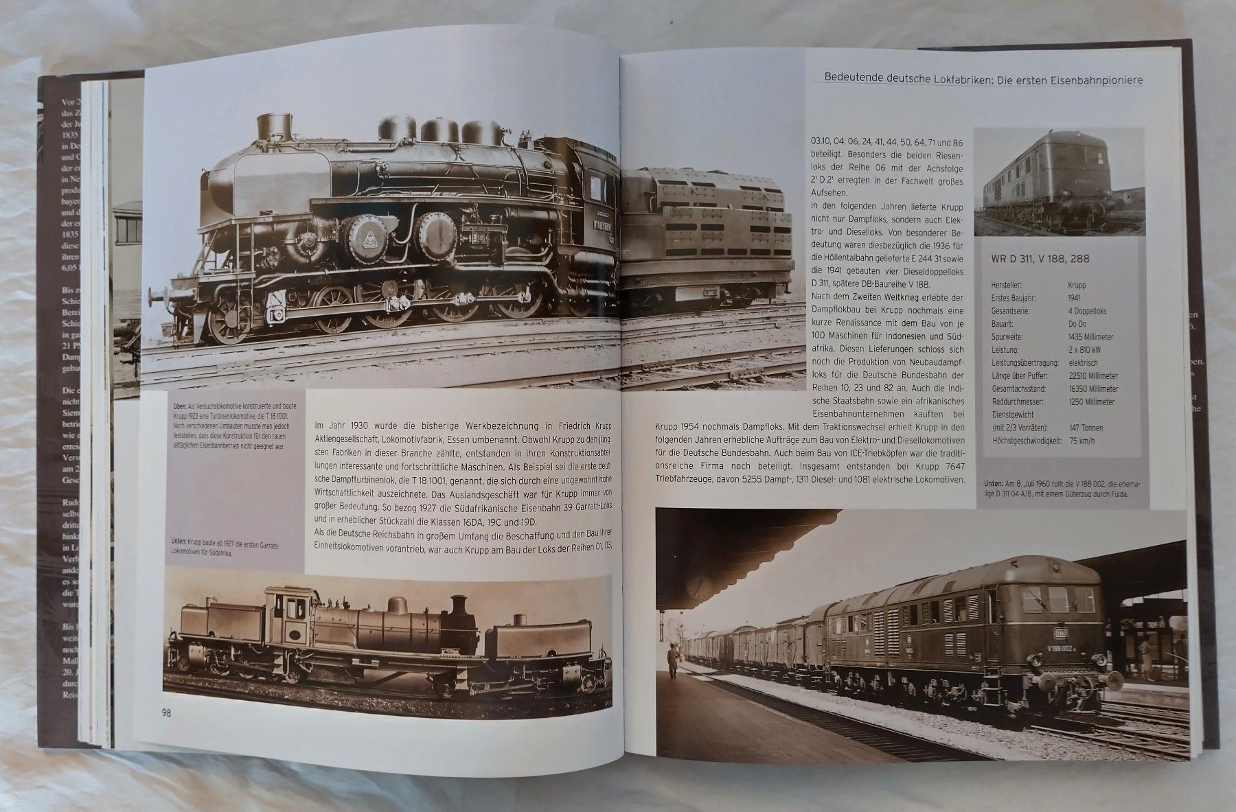 Bücher: Die Deutsche Eisenbahn / Eisenbahn Buch  Daten Fakten – Gebraucht aus Bellach von JingleJerry 6