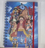 Notizbuch One Piece Motiv liniert mit Gummiband neu