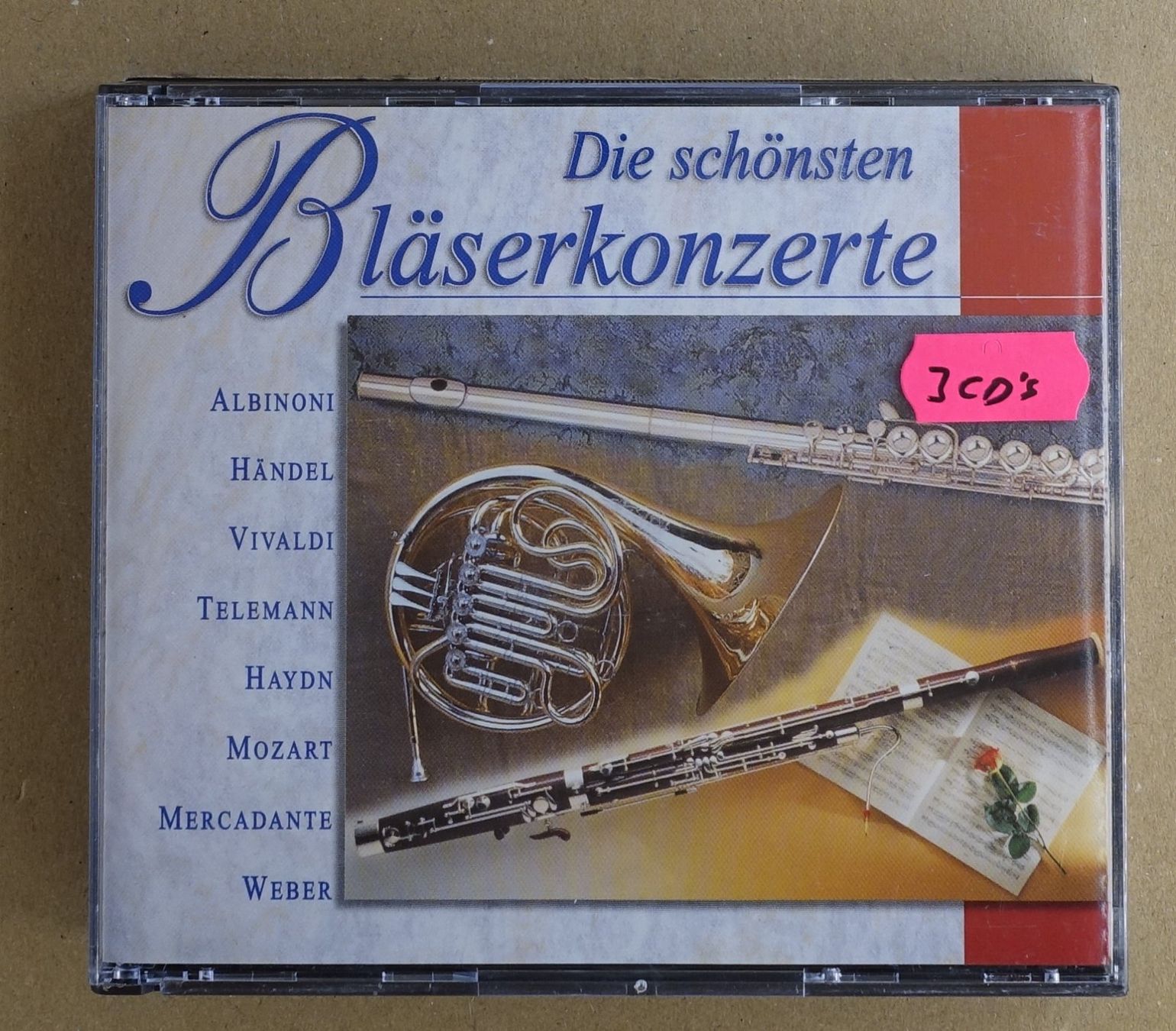 CDs: Die schönsten Bläserkonzerte (3 CDs) - F18 – Gebraucht aus Sessa von fraenklishop