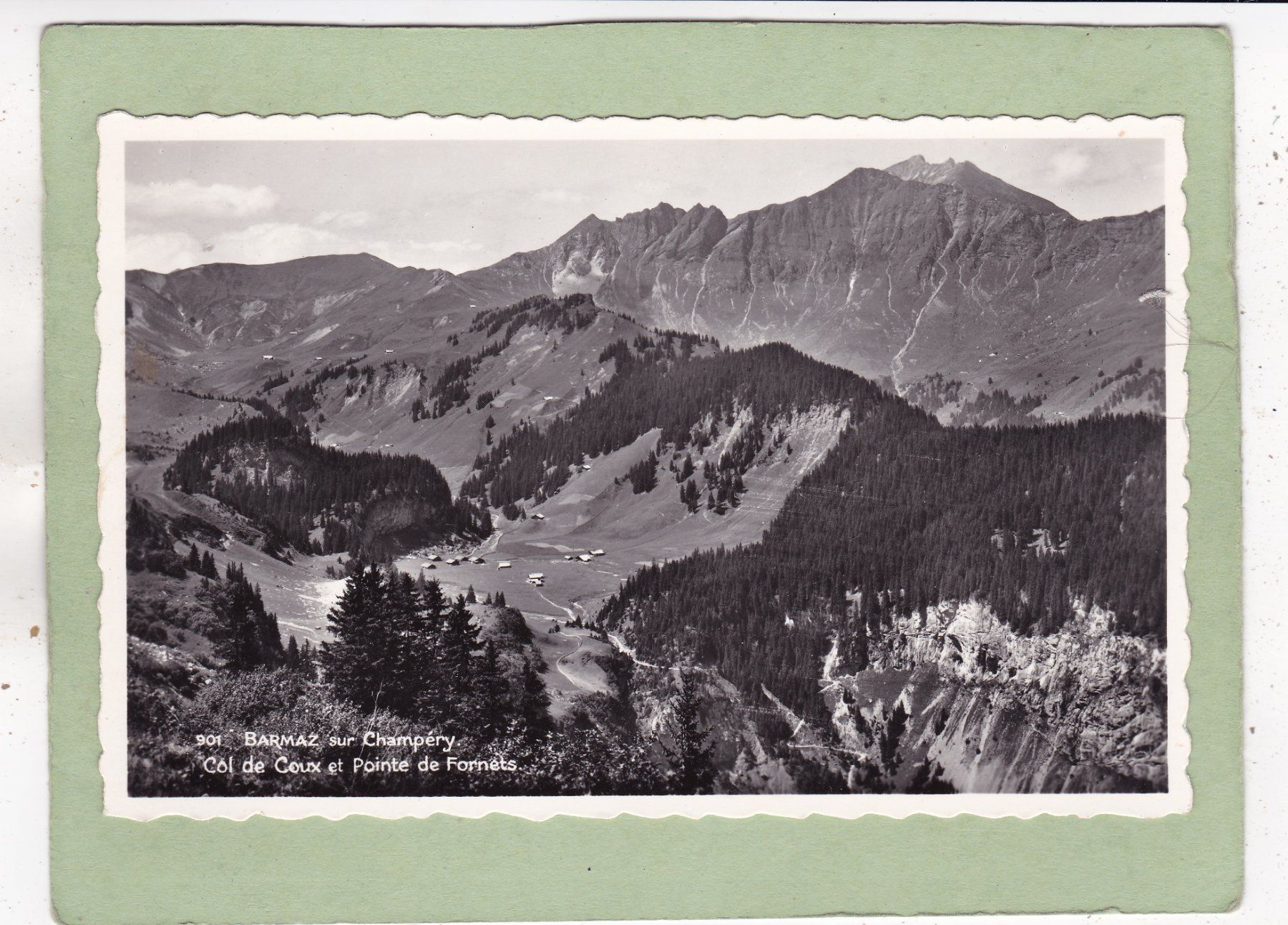 Cartoline postali: Barmaz sur Champéry Col de Coux Pointe de Fornets – Usato da Herisau venduto da Lisegrat2008