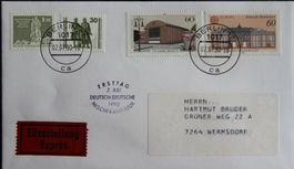 Set Briefe (7) zum 1. Juli 90/2.Juli 90