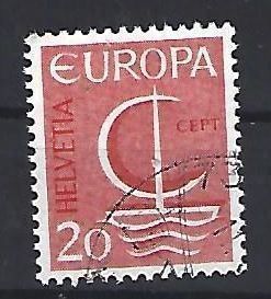Alle Briefmarken: 1966 - Stilisiertes Boot mit Segel – Gebraucht aus Schaffhausen von poststamp