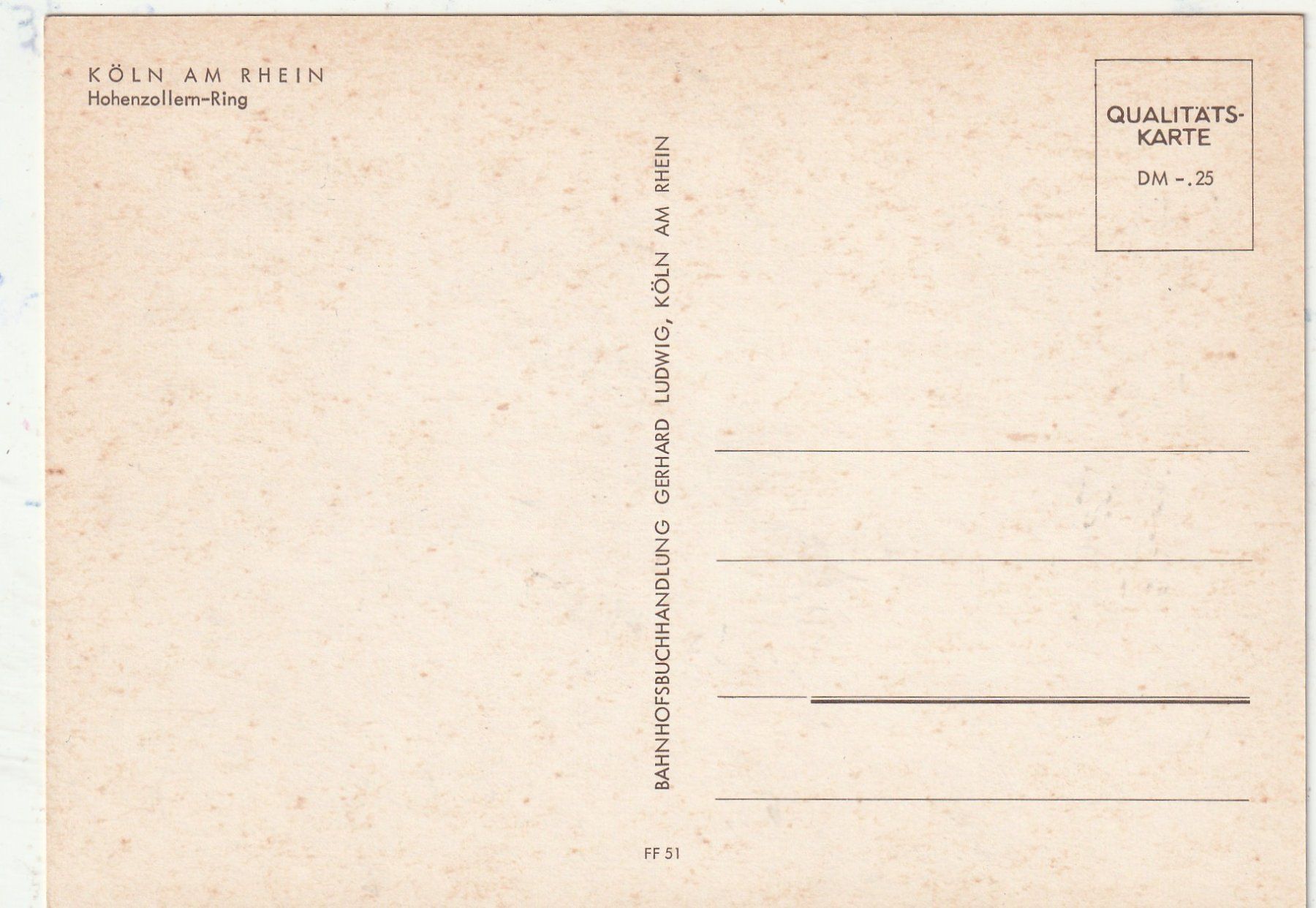 Cartoline postali: Köln am Rhein – Usato da Lumbrein venduto da made02 1