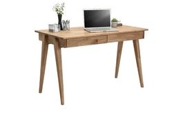 Schreibtisch Holz massiv mit zwei Schubladen gebraucht