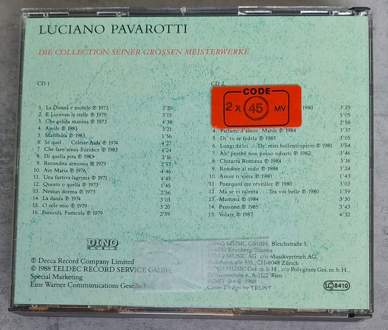 CD: Luciano Pavarotti - Pavarottissimo – Usato da Reinach BL venduto da Chela04 1
