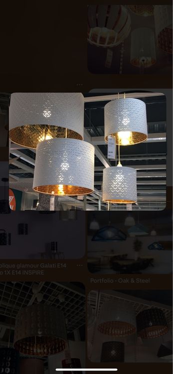 Lampeschirme Ikea weiss/Bronze (Gebraucht) in Sins für CHF 20 – nur ...