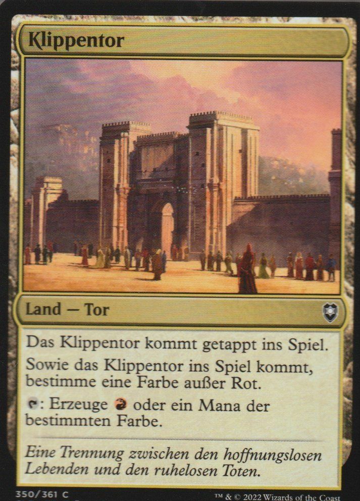 Magic The Gathering Sammelbilder & Trading cards: TCG Magic The Gathering MTG CLB 350 Klippentor – Neu (gemäss Beschreibung) aus Vezia von Aquarius_Age