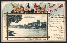 Litho Basel, Münster mit Wettsteinbrüc