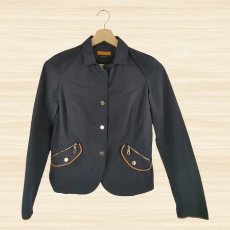 Veste courte Massimo Dutti bleu marine - Taille S